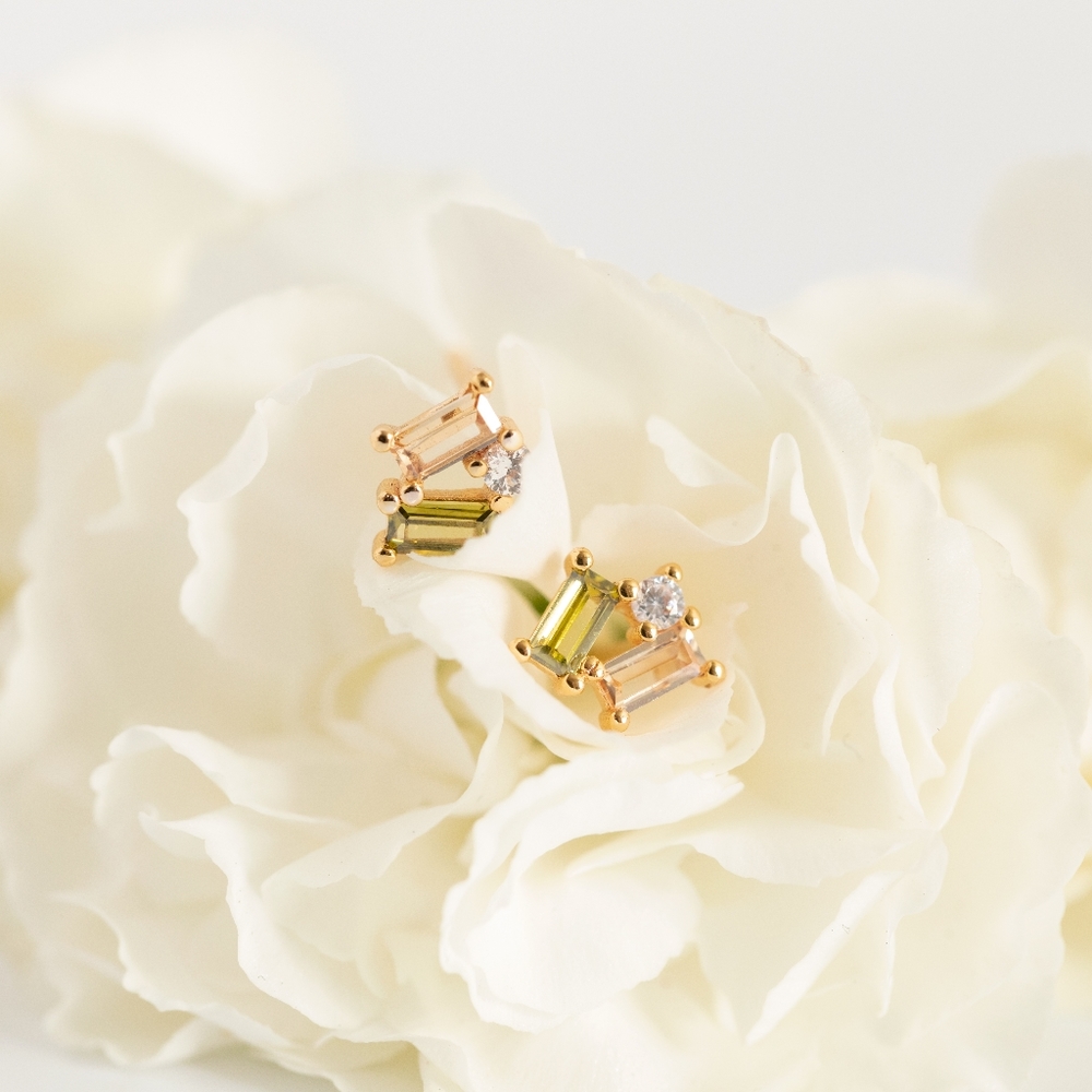 Sophia Stud Earrings (S925) - Picture 2 of 6